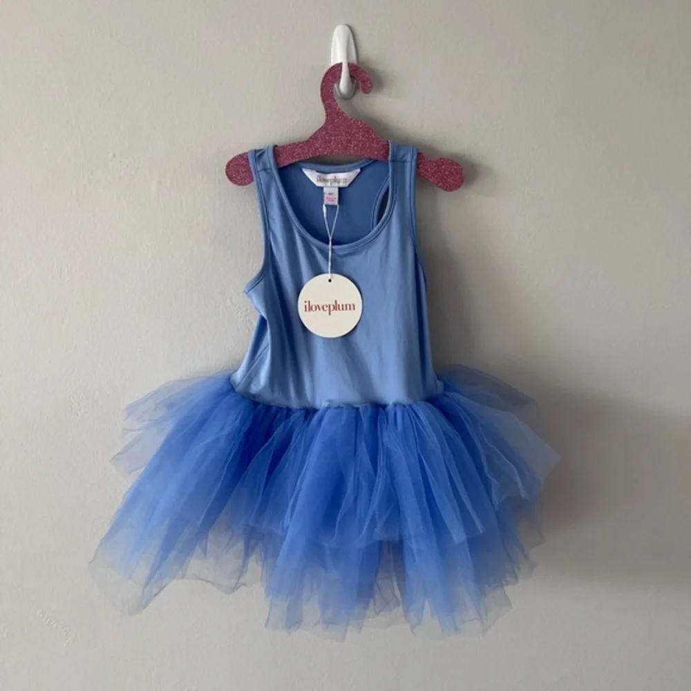 iloveplum cinderella blue b.a.e. tutu dress - NWT 6Y